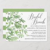 Chic wild meadow watercolo bruiloft Bridal Brunch Kaart (Voorkant / Achterkant)