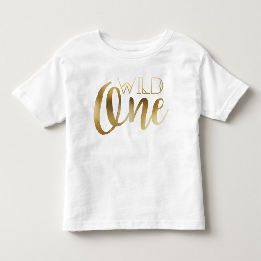 Chic Wild One | Eerste verjaardag Kinder Shirts (Voorkant)