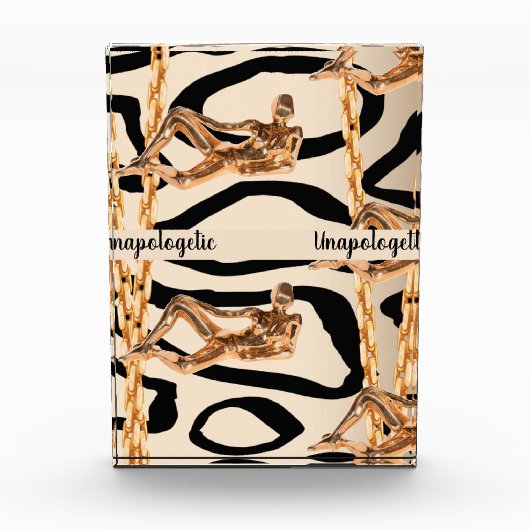 Chic Wild Unapologetic Luxurious Bday Gift Girly Fotoblokken (Voorkant)