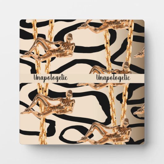 Chic Wild Unapologetic Luxurious Bday Gift Girly Fotoplaat (Voorkant)