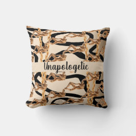 Chic Wild Unapologetic Luxurious Bday Gift Girly Kussen