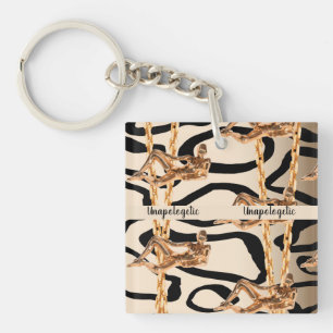 Chic Wild Unapologetic Luxurious Bday Gift Girly Sleutelhanger