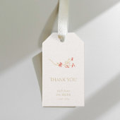 Chic Wildflower bruiloft Dank u Cadeaulabel