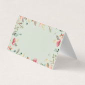 Chic Wildflower Glittery Bedankt Visitekaartje (Achterkant)