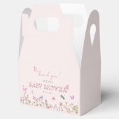 Chic Wildflower Meisje Baby shower Dank u Bedankdoosjes (Geopend)
