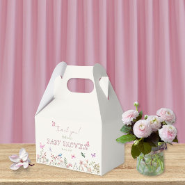 Chic Wildflower Meisje Baby shower Dank u Bedankdoosjes