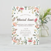 Chic Wildflower repesal Dinner I Kaart (Staand voorkant)