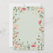 Chic Wildflower repesal Dinner I Kaart (Achterkant)