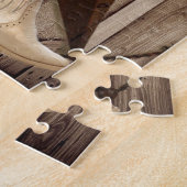 Chic Wildflower Texas Western landmeisje Legpuzzel (Zijkant)