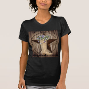 Chic Wildflower Texas Western landmeisje T-shirt