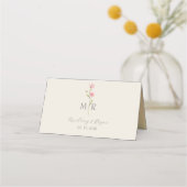 Chic Wildflower Wedding Place Card Plaatskaartje (Achterkant)