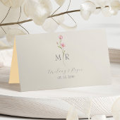 Chic Wildflower Wedding Place Card Plaatskaartje