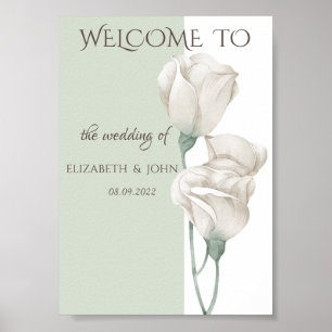 Chic Wildflower Wedding Poster