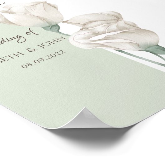 Chic Wildflower Wedding Poster (Hoek)