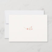 Chic Wildflower Wedding Website QR Code Info Kaart (Achterkant)