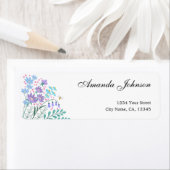 Chic Wildflowers Lila Roze Retour Adres Labels (Insitu)