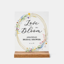 Chic Wildflowers Vrijgezellenfeest Welkom Acryl Bord