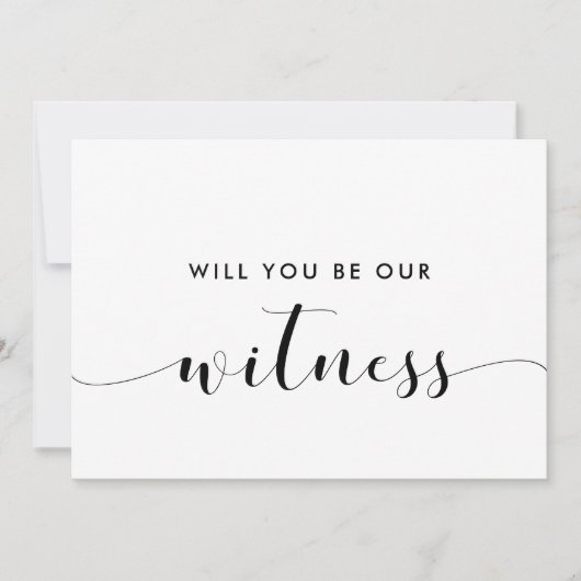 Chic Will je getuigenvoorstel Kaart (Voorkant)