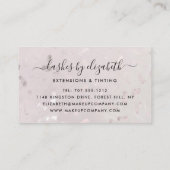 Chic wimpers moderne schoonheid make-up artist visitekaartje (Achterkant)