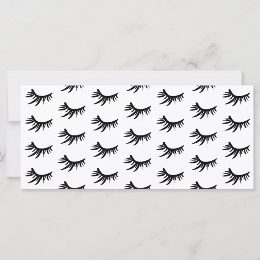 Chic wimpers zwart-wit cadeaubon logo (Achterkant)