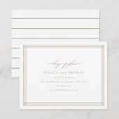 Chic Window Huwelijksuitstel Wijzigingsdatum Aankondiging (Voorkant / Achterkant)