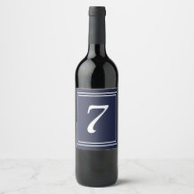 Chic Wine Label-tabelnummer
