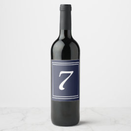 Chic Wine Label-tabelnummer Wijn Etiket