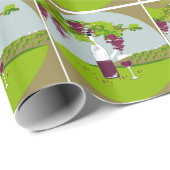 CHIC WINE LOVER CHRISTMAS WRAPPING PAPER_3 CADEAUPAPIER (Rol Hoek)