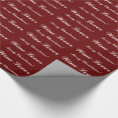 CHIC "WINE LOVER" _MERRY CHRISTMAS WRAPPINGPAPIER CADEAUPAPIER (Hoek)