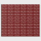 CHIC "WINE LOVER" _MERRY CHRISTMAS WRAPPINGPAPIER CADEAUPAPIER (Vlak)
