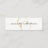 Chic Wine Stain Mini Visitekaartje (Voorkant)