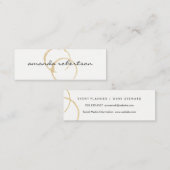 Chic Wine Stain Mini Visitekaartje (Voorkant / Achterkant)