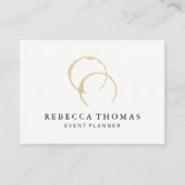 Chic Wine Stain Visitekaartje (Voorkant)