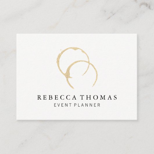 Chic Wine Stain Visitekaartje (Voorkant)