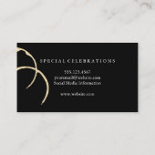 Chic Wine Stain Visitekaartje (Achterkant)