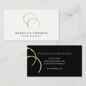 Chic Wine Stain Visitekaartje (Voorkant / Achterkant)