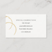 Chic Wine Stain Visitekaartje (Achterkant)