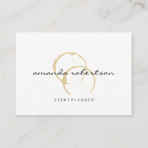 Chic Wine Stain Visitekaartje