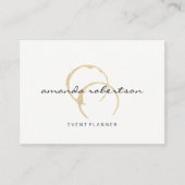 Chic Wine Stain Visitekaartje (Voorkant)