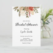 Chic Winter groenblijvende kerst Vrijgezellenfeest Kaart (Staand voorkant)