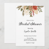 Chic Winter groenblijvende kerst Vrijgezellenfeest Kaart (Voorkant / Achterkant)