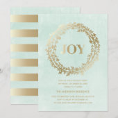 Chic Winter | Uitnodiging feestdag (Voorkant / Achterkant)