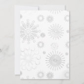 Chic Winter Wonderland kerstfeest uitnodiging (Achterkant)