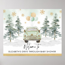 Chic wintervakantie Drive Thru babyshowerparade