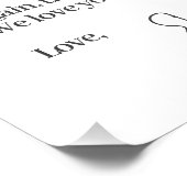 Chic Wit & Goud Elegant QR Code Eerste Huisfonds Perfect Poster (Hoek)