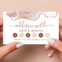 Chic wit marmer agaat roze goud glitter