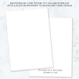 Chic witte achtergrond voor Vellum Overlay Kaart
