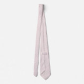 Chic Witte Blush Roze Abstract Chevron Stropdas (Achterkant)