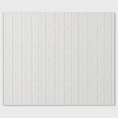 Chic Witte Crème Strepen Verjaardag Cadeaupapier (Vlak)