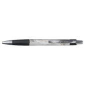 Chic Witte Goud Glitter Agate Monogram Script Naam Pen (Achterkant)
